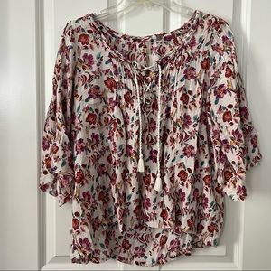 Hollister Long-Sleeved Floral Blouse